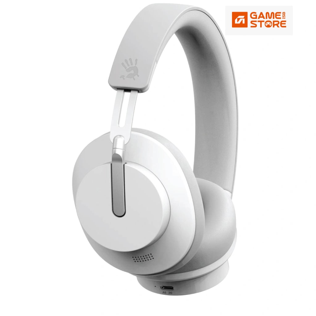bloody-MH390-headset-bluetooth-v5.3-wireless-gaming-headset-white-ENC-mic-Pakistan