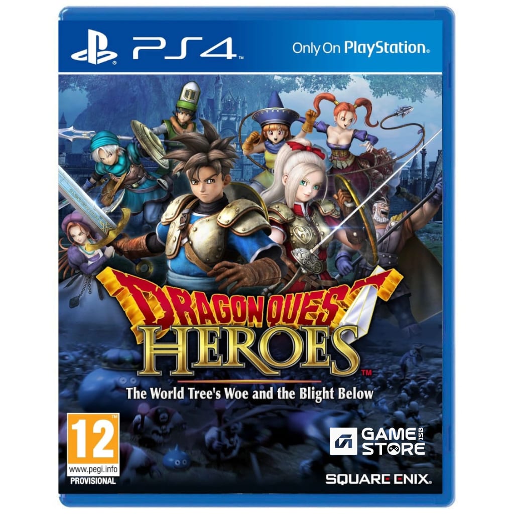 Dragon Quest Heroes World Tree's Woe PS4 used game cover art