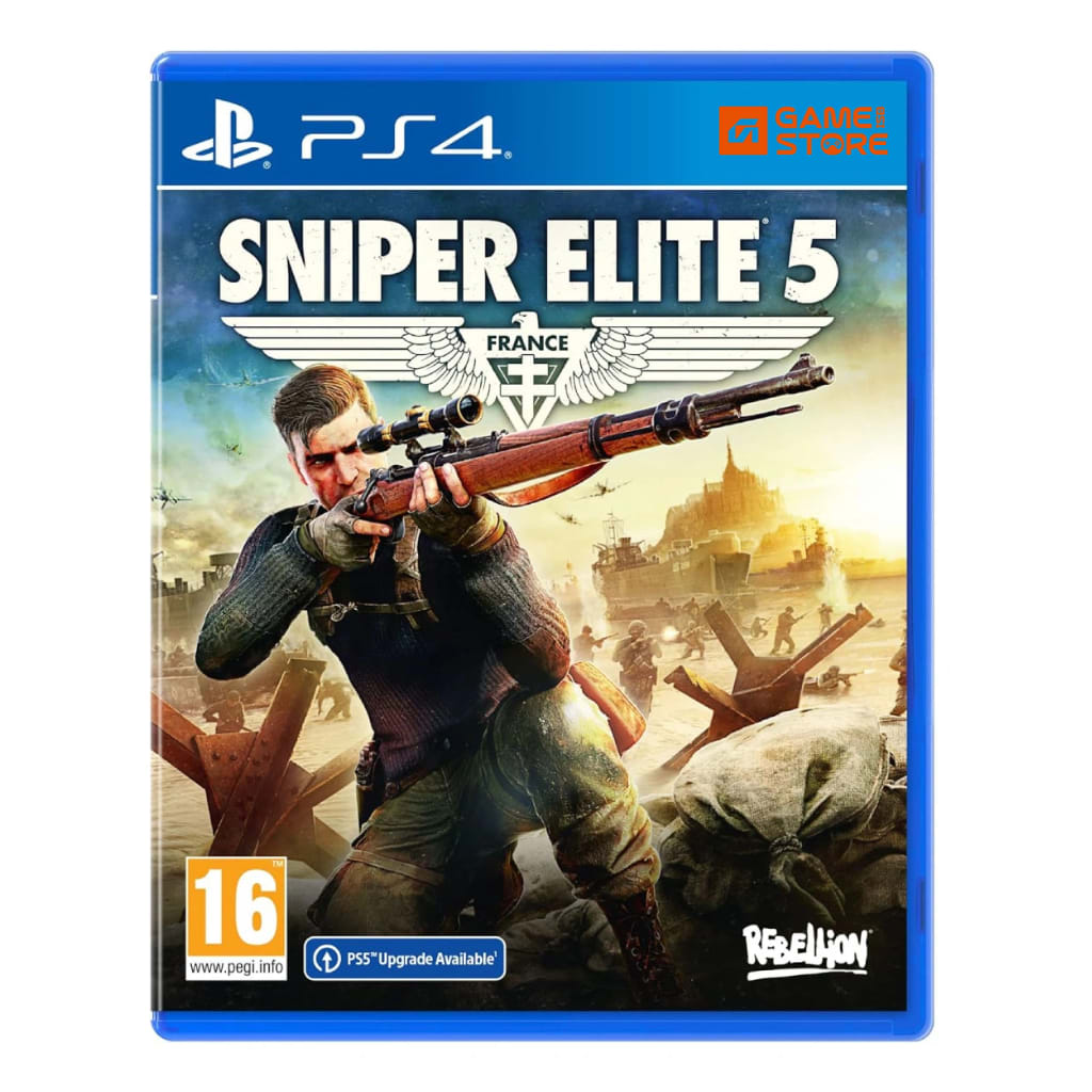 Sniper Elite 5 PS4 game cover, Sniper Elite PS4 Games price in Pakistan