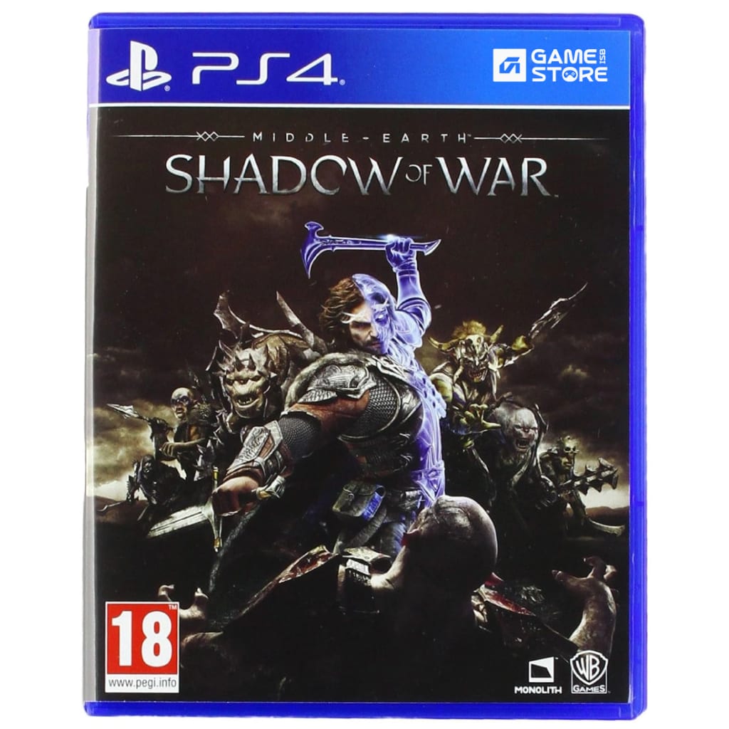 Middle-Earth Shadow of War PS4 game cover - used open world game Pakistan