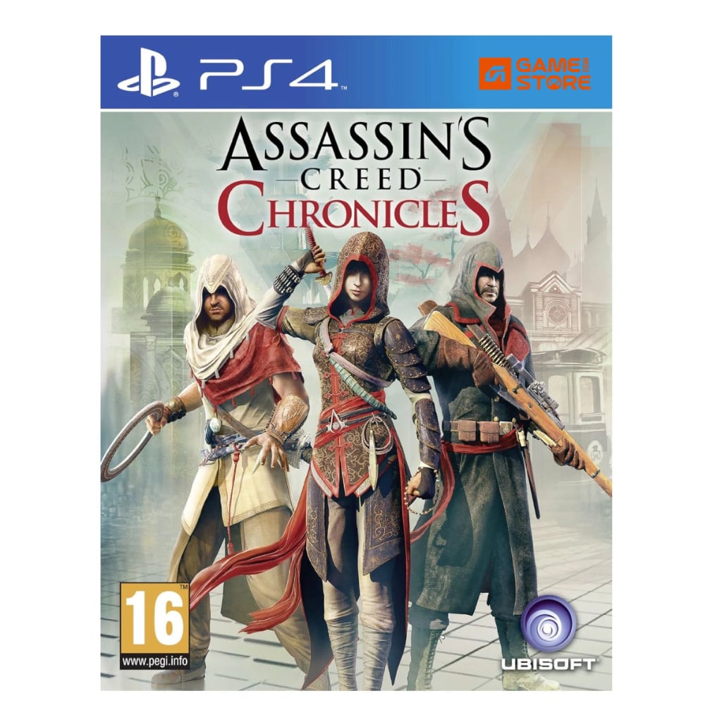 Assassin's Creed Chronicles PS4 used game trilogy cover