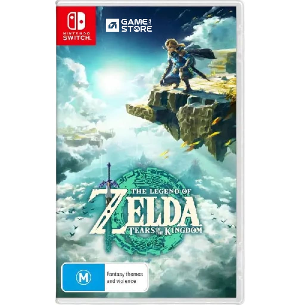 Legend of Zelda Tears of the Kingdom Nintendo Switch game case cover art