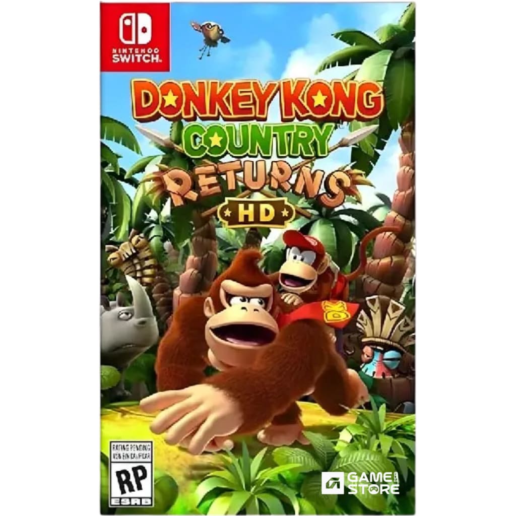 Donkey Kong Country Returns HD Nintendo Switch game case cover art