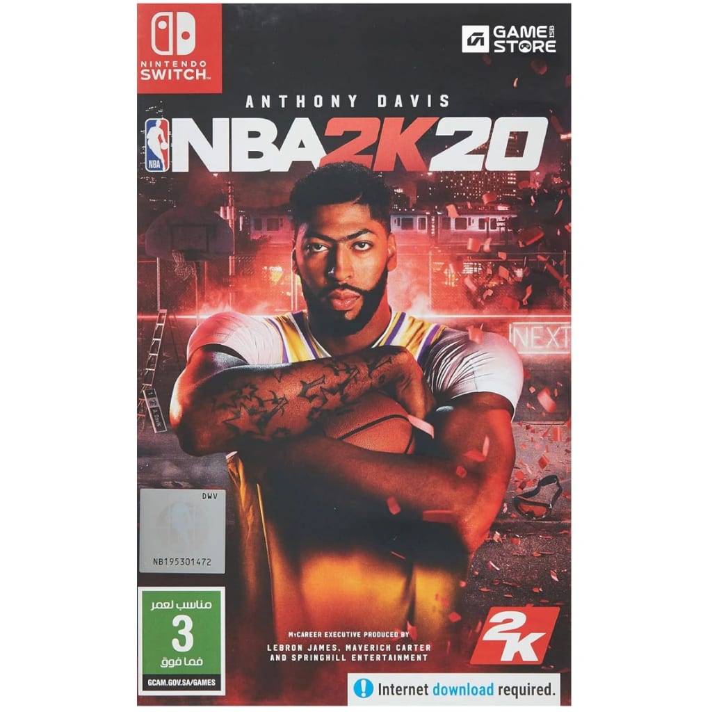 NBA 2K20 Nintendo Switch used game case cover