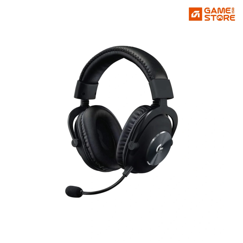 Logitech G Pro black gaming headset with detachable microphone, renewed