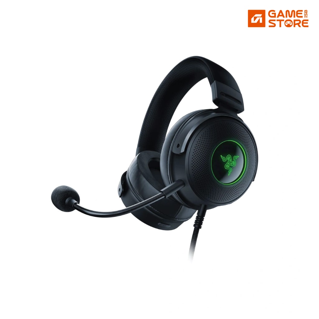 Razer Kraken V3 HyperSense haptic gaming headset with USB connector