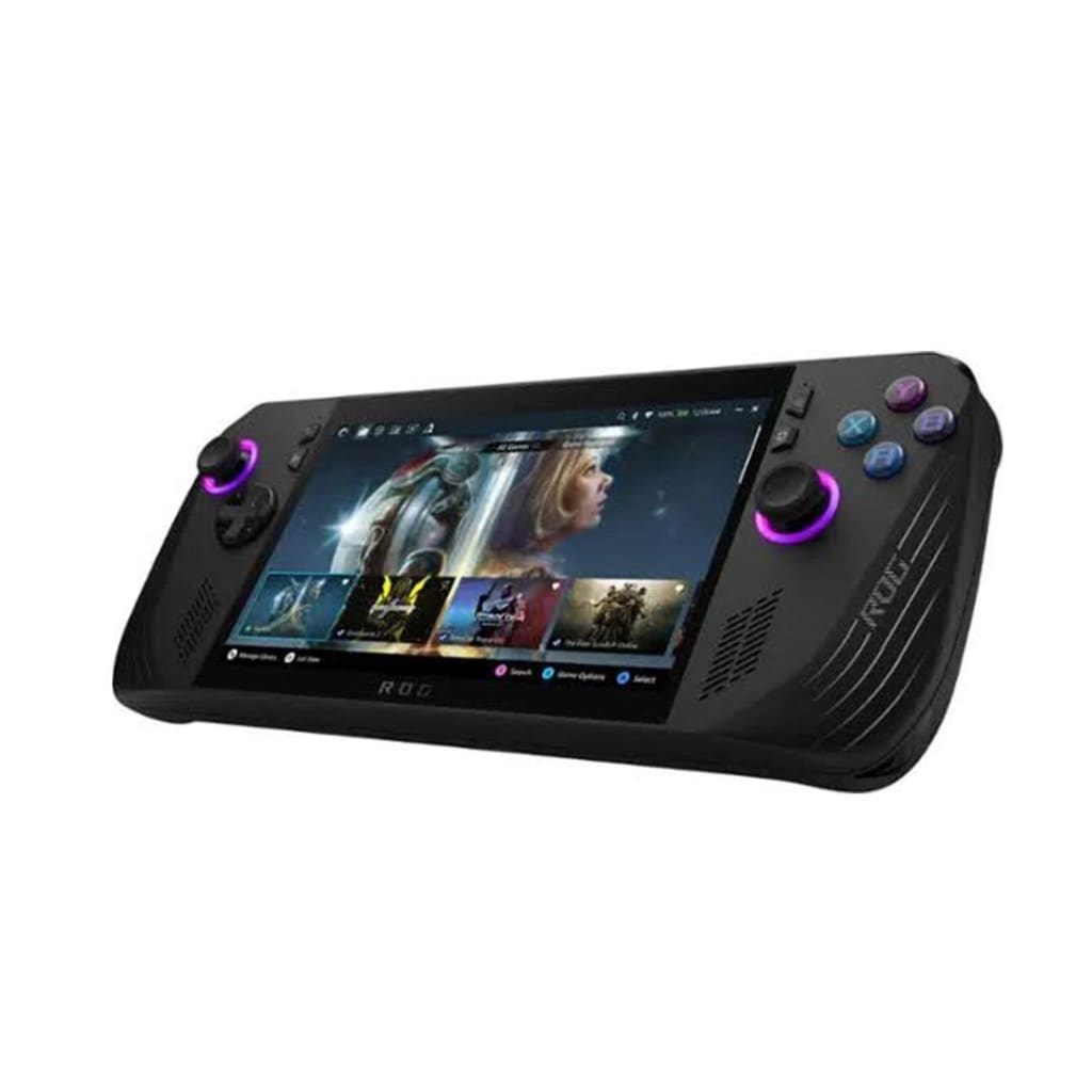 ASUS ROG Ally X handheld gaming console with dual USB-C ports