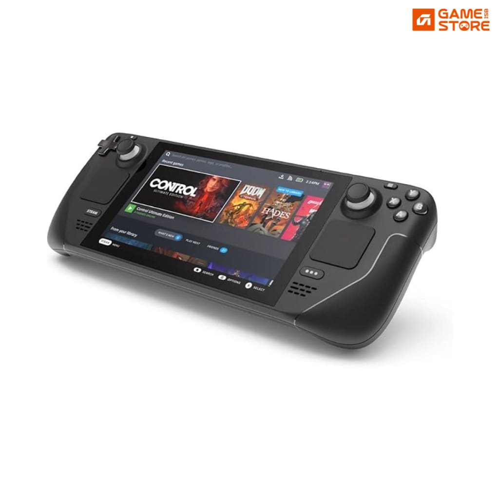 Steam Deck OLED 1TB handheld gaming console with carrying case