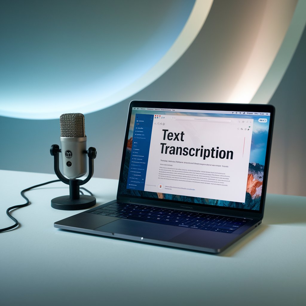Journalist using transcription tool