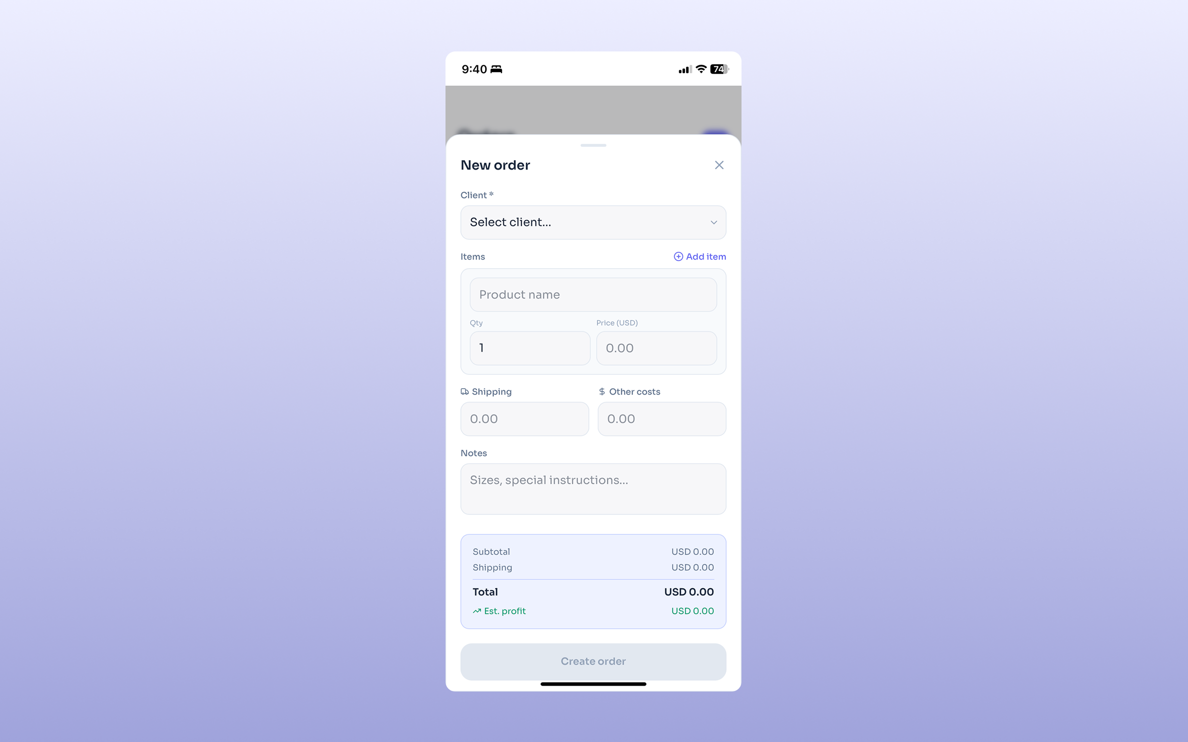 Order Manager PWA 3