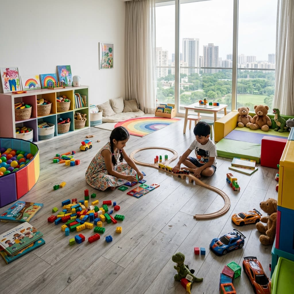 Durable Scratch-Resistant Kids Playroom Flooring Delhi