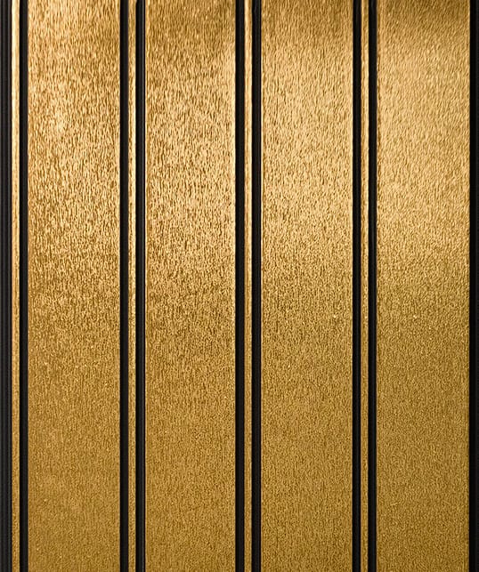 Goals Floors Luxury Gold Metallic Fluted Panel