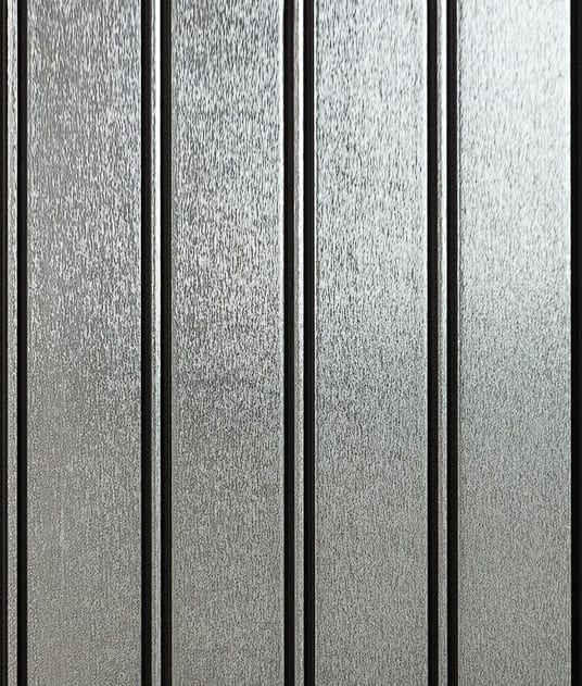 Goals Floors Premium Silver Metallic Fluted Panel