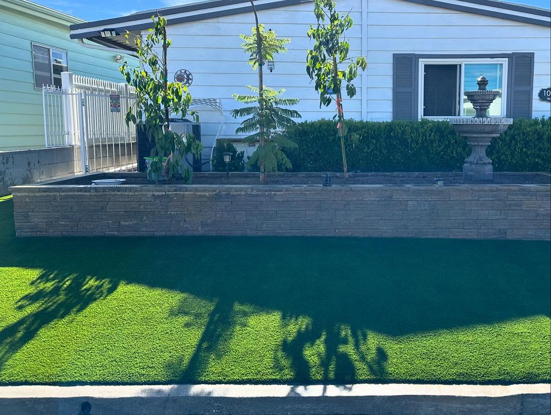 Premium Multi-Tone Artificial Grass Installed in Outdoor Space