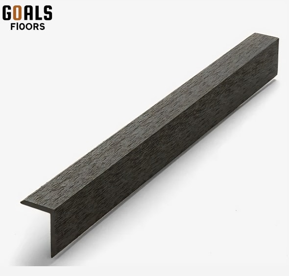 Grey Corner L-profile for WPC Louvers Project