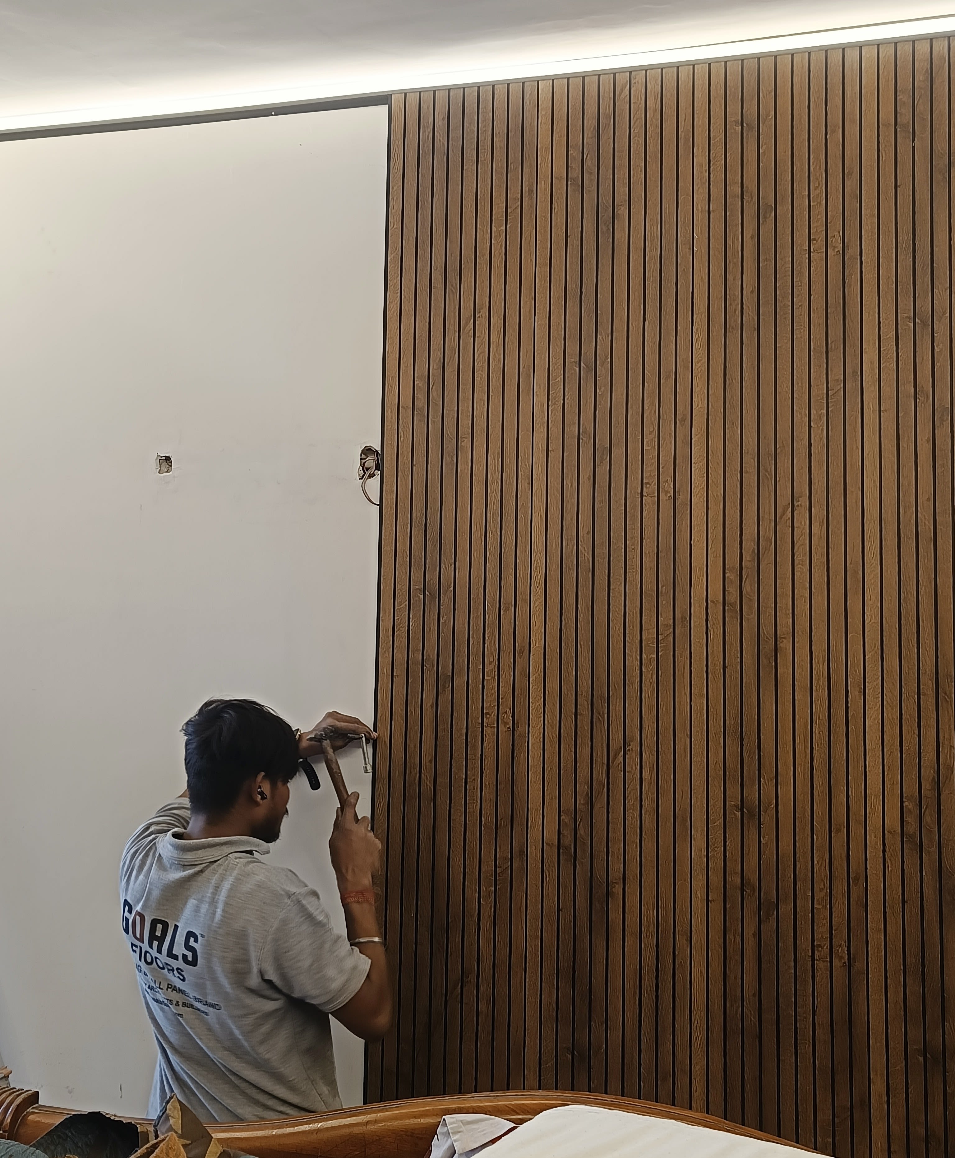 Premium Goals Floors Wall Panel installation project