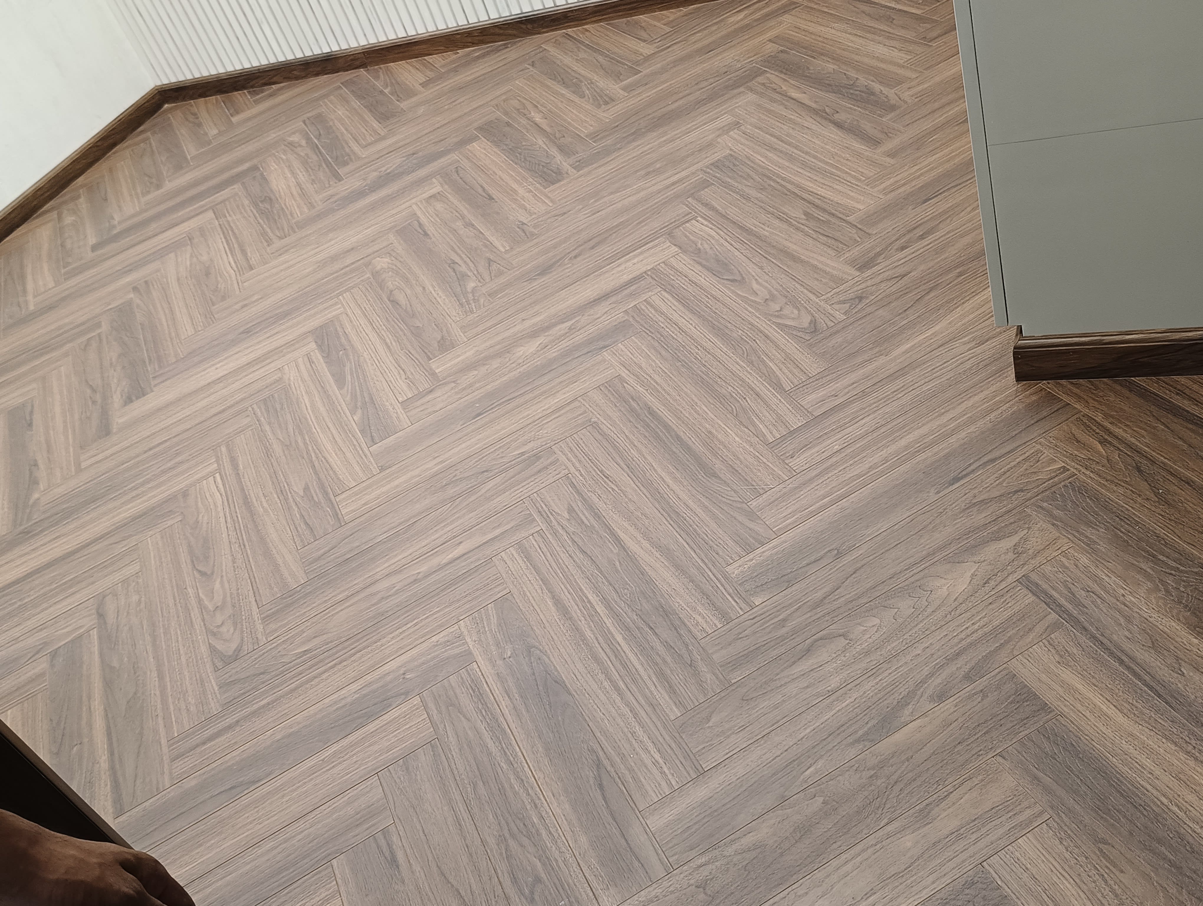 Luxury Herringbone Laminate Flooring Installation in Gurugram