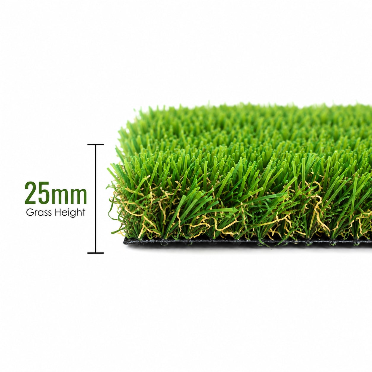 25mm Artificial Grass side width