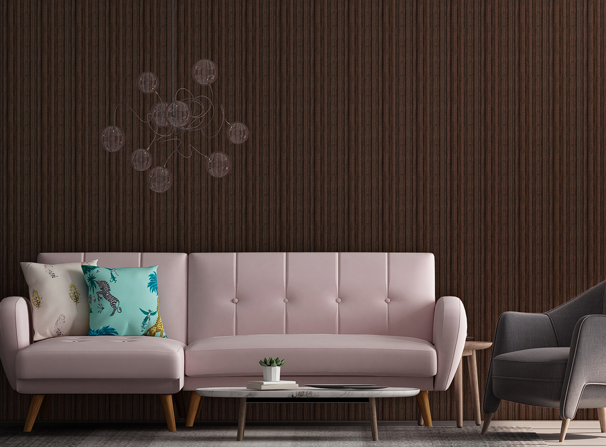 Premium WPC Fluted Panel installation for TV unit backdrop in Gurugram - Goals Floors