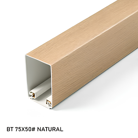 Natural Tube+Track uPVC Baffle Ceiling