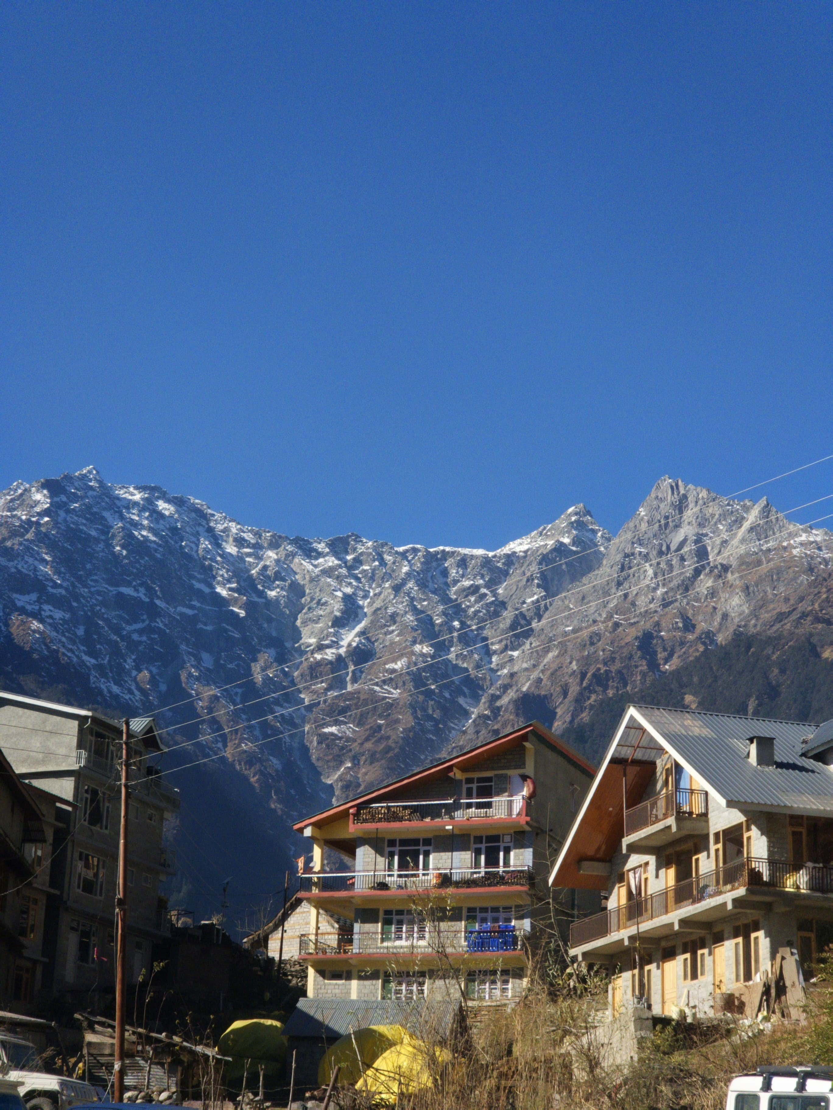 Basketball court view from college