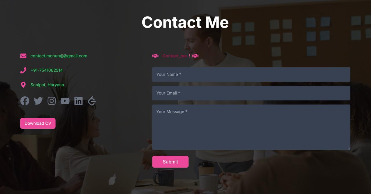 Personal Portfolio - View 3