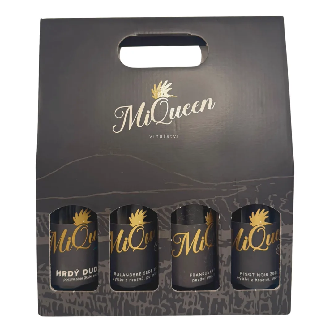 Set 4x mini - cuvée hrdý dudek, rulandské šedé, frankovka rosé, pinot noir