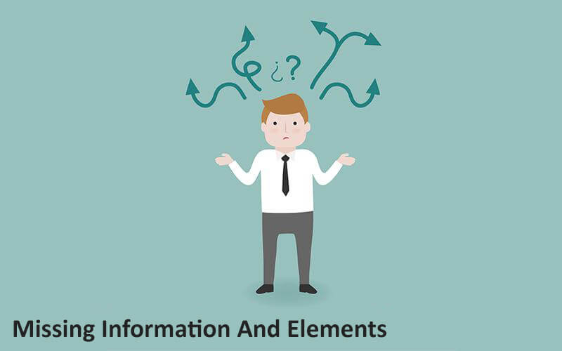 Missing Information And Elements
