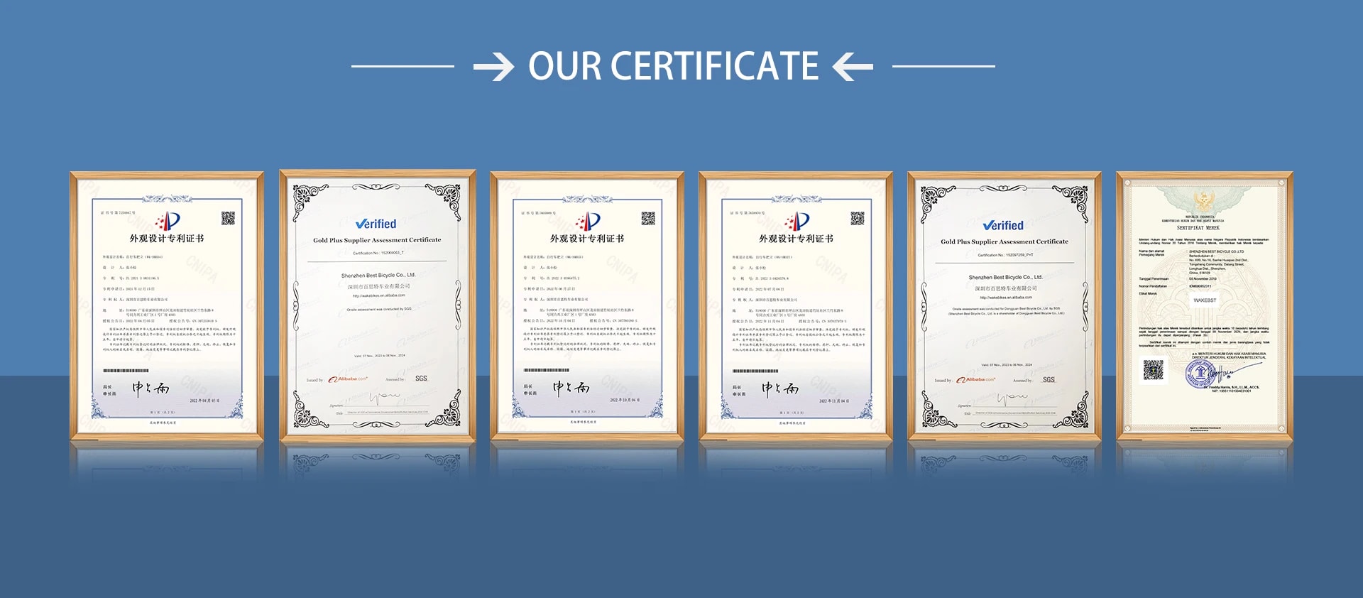 Our Certifications and Patents