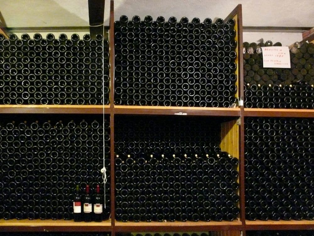Bottles aging
