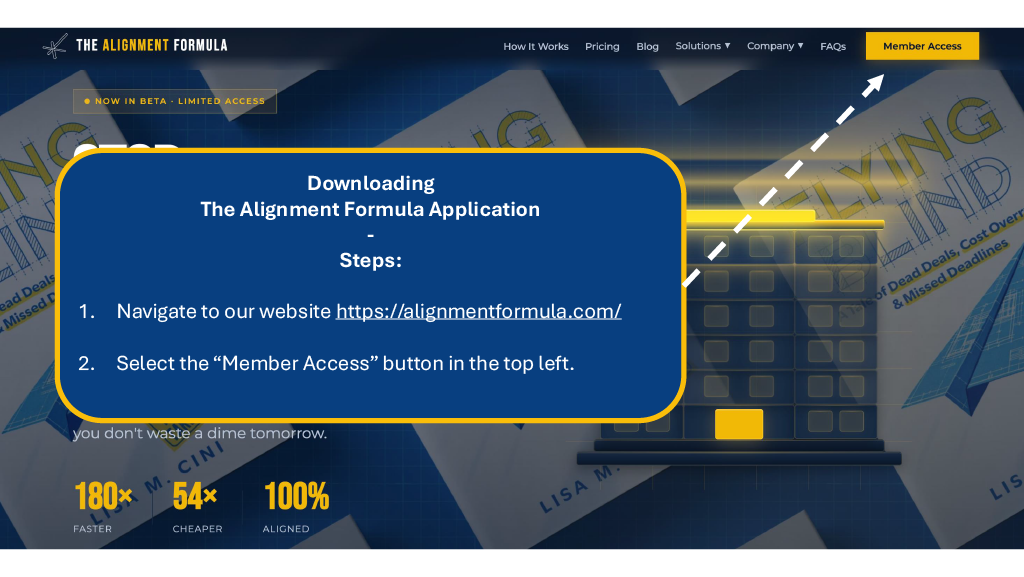 Slide 3 - Member Access Button