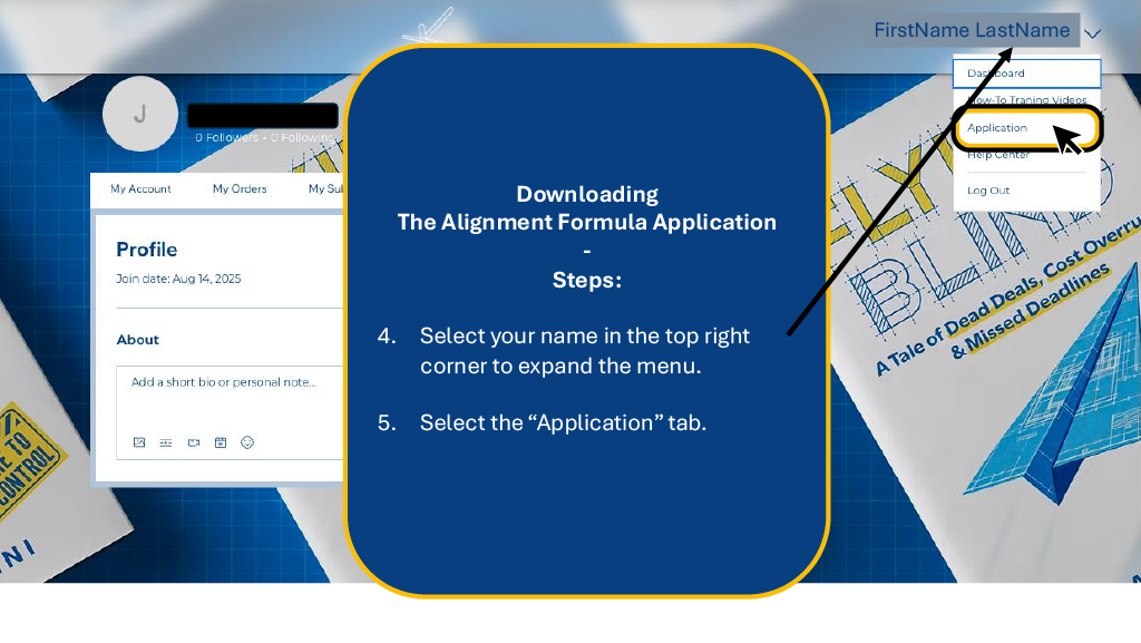 Slide 5 - Application Menu