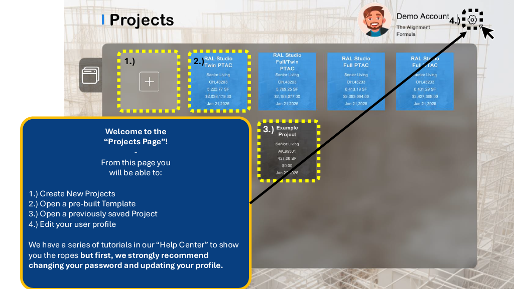 Slide 13 - Projects Dashboard Overview