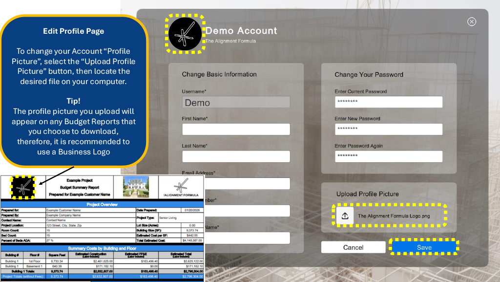 Slide 15 - Upload Profile Picture