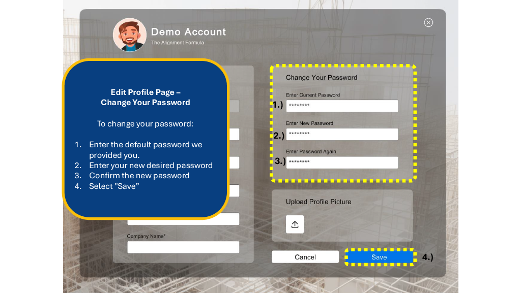 Slide 14 - Change Password Form