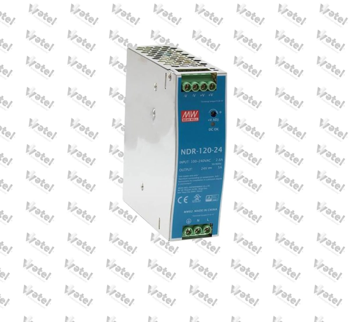NDR-120-24 - Mean Well NDR-120-24 Industrial DIN Rail Power Supply