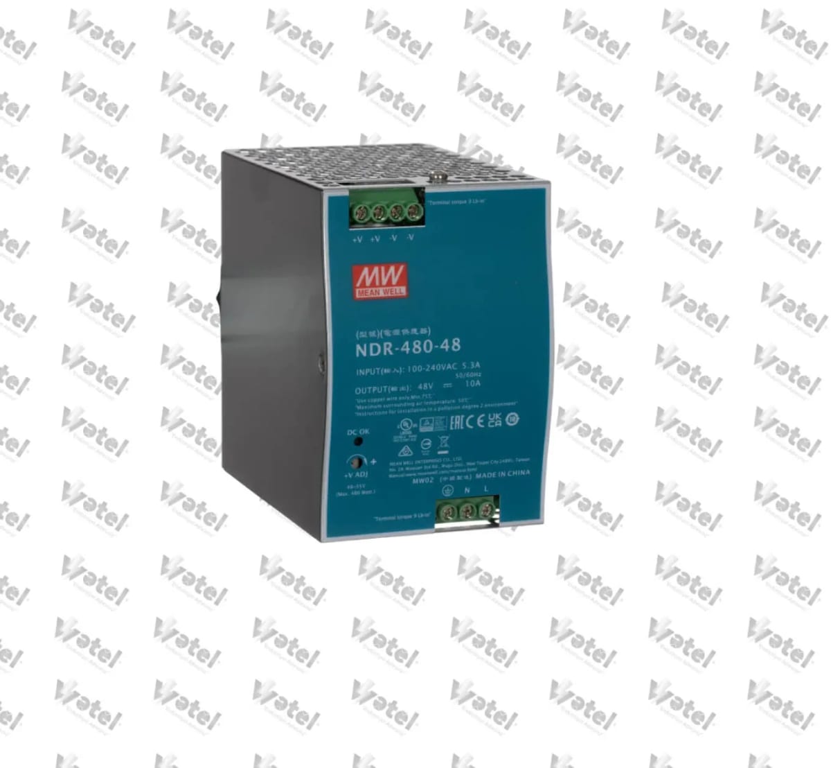 NDR-480-48 - Mean Well NDR-480-48 Industrial DIN Rail Power Supply