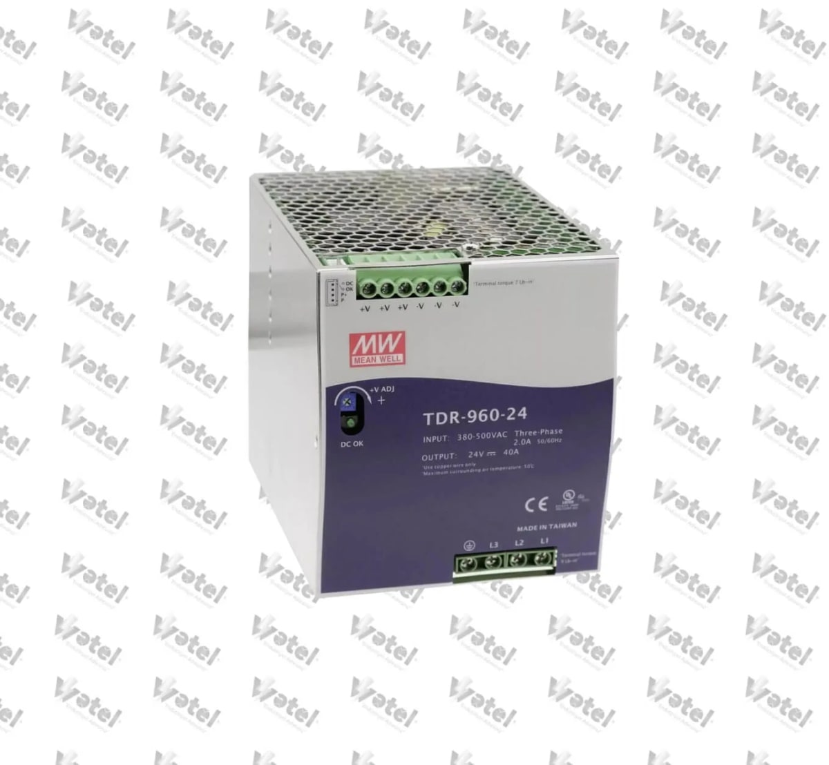 TDR-960-24 - Mean Well TDR-960-24 Endüstriyel 3-Fazlı DIN Raylı Güç Kaynağı