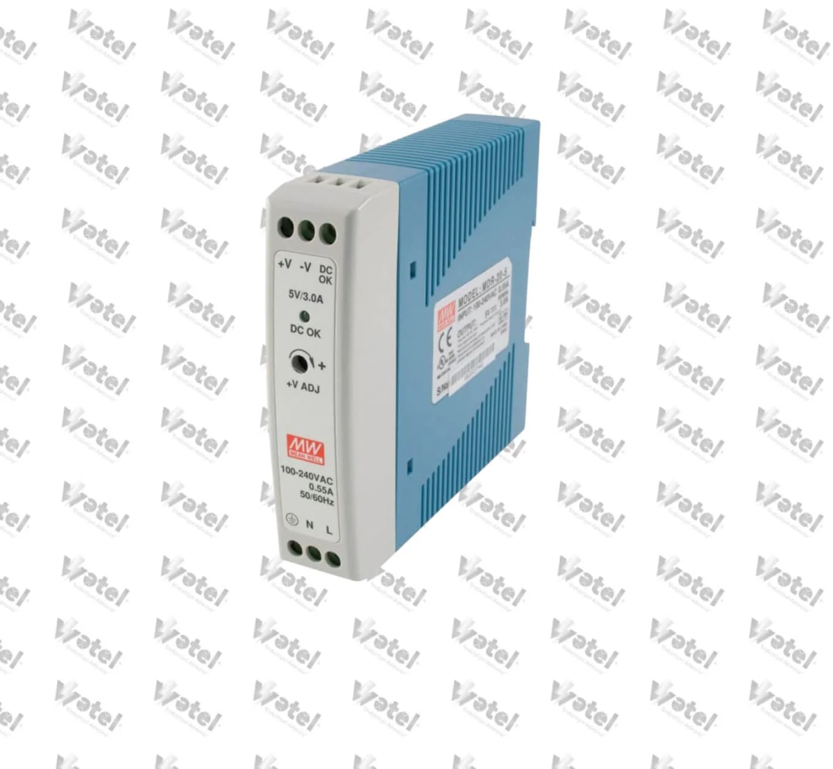 MDR-20-5 - Mean Well MDR-20-5 Industrial DIN Rail Power Supply