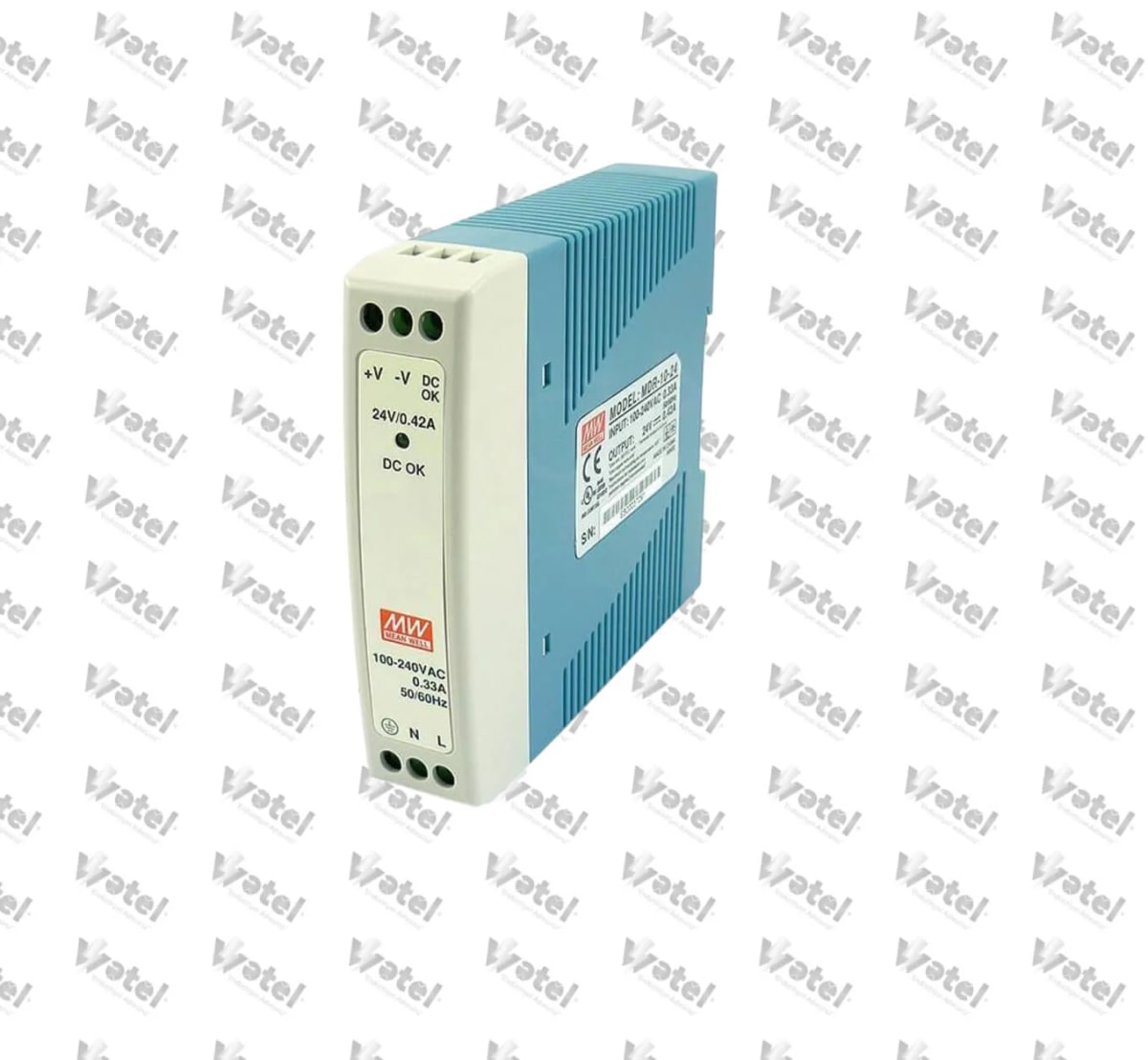 MDR-10-24 - Mean Well MDR-10-24 Industrial DIN Rail Power Supply
