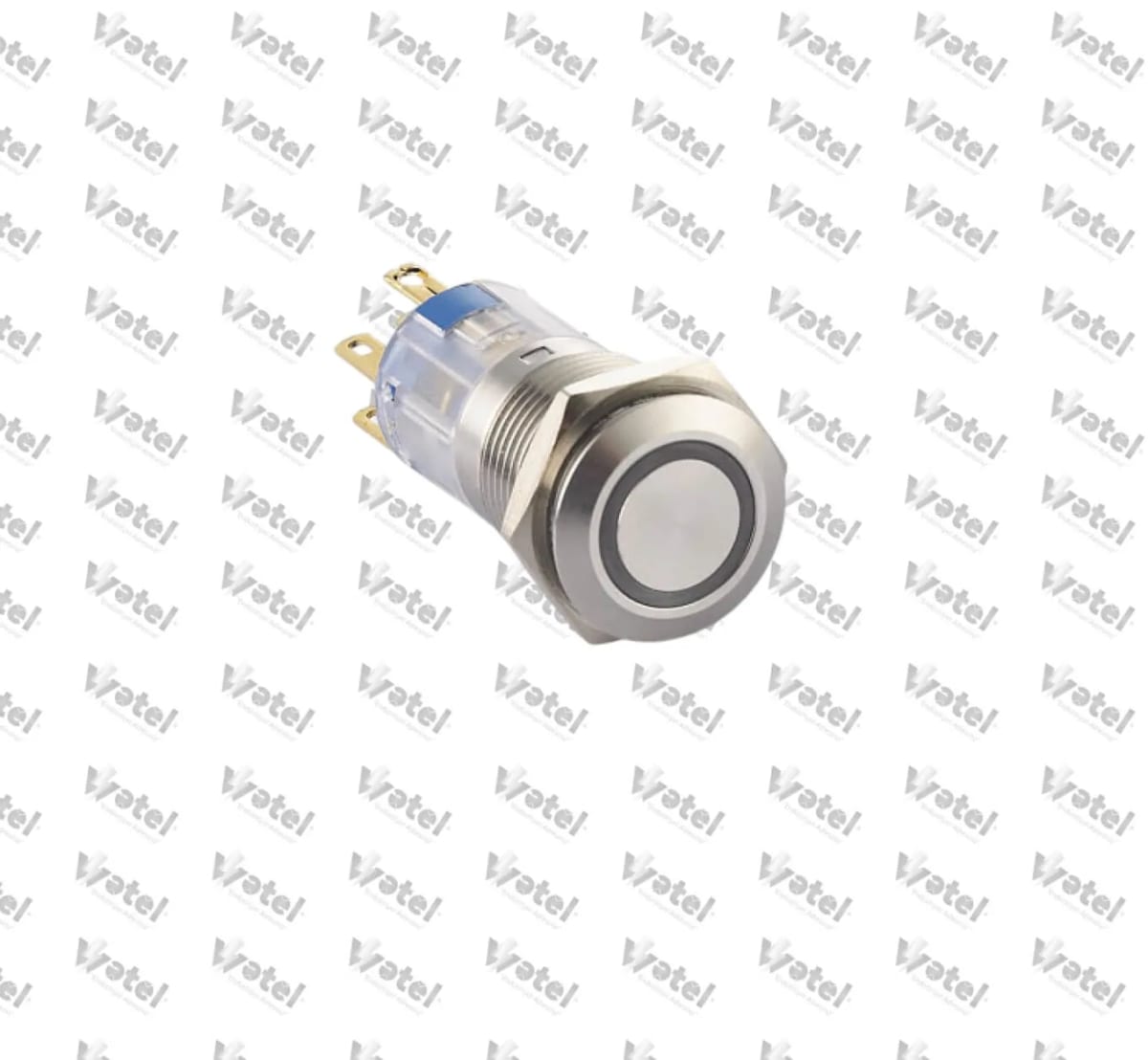J16-272-E-GD - J16-272-E-GD 16mm. Ledli Metal Yaylı Buton 6-24V DC Yeşil