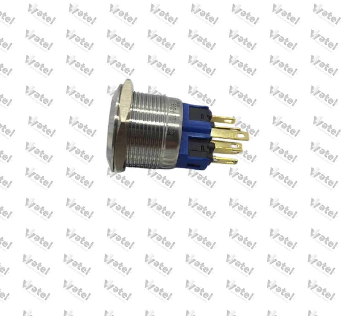 J22-271-GD - J22-271-GD 22mm. Ledli Metal Yayli Buton 6-24V DC Yeşil