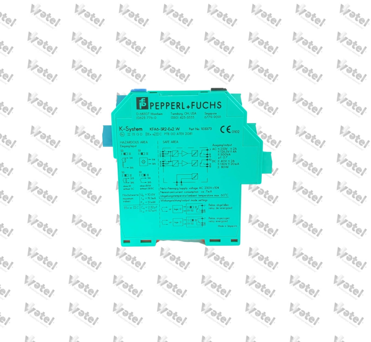 KFA6-SR2-Ex2.W - Pepperl Fuchs KFA6-SR2-Ex2.W İzolasyon Bariyeri