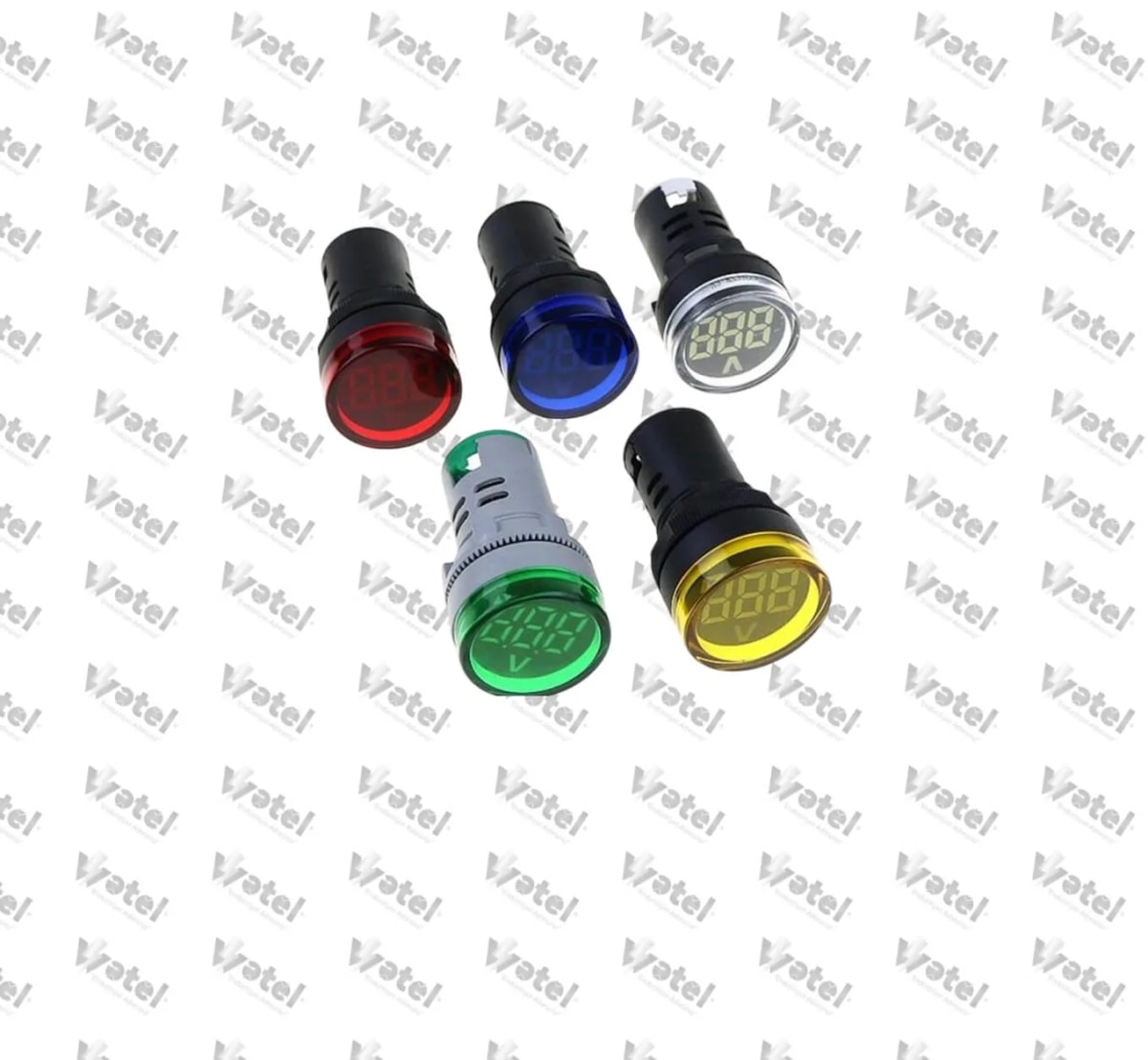 AD22-22G VM - AD22-22G VM Yeşil Voltmetre