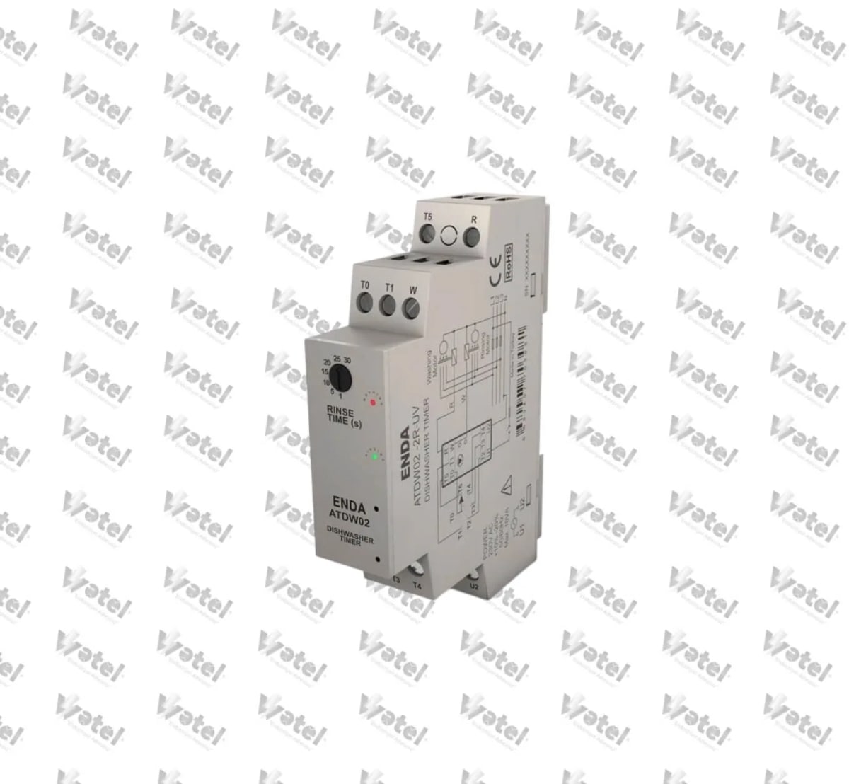 ATDW02-UV-2R - ENDA ATDW02-UV-2R 90-250VAC Analog Bulaşık Makinası Zaman Rölesi