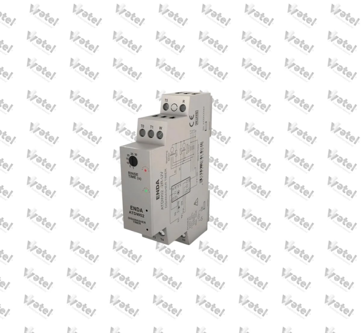 ATDW02-UV - ENDA ATDW02-UV 90-250VAC Analog Bulaşık Makinası Zaman Rölesi