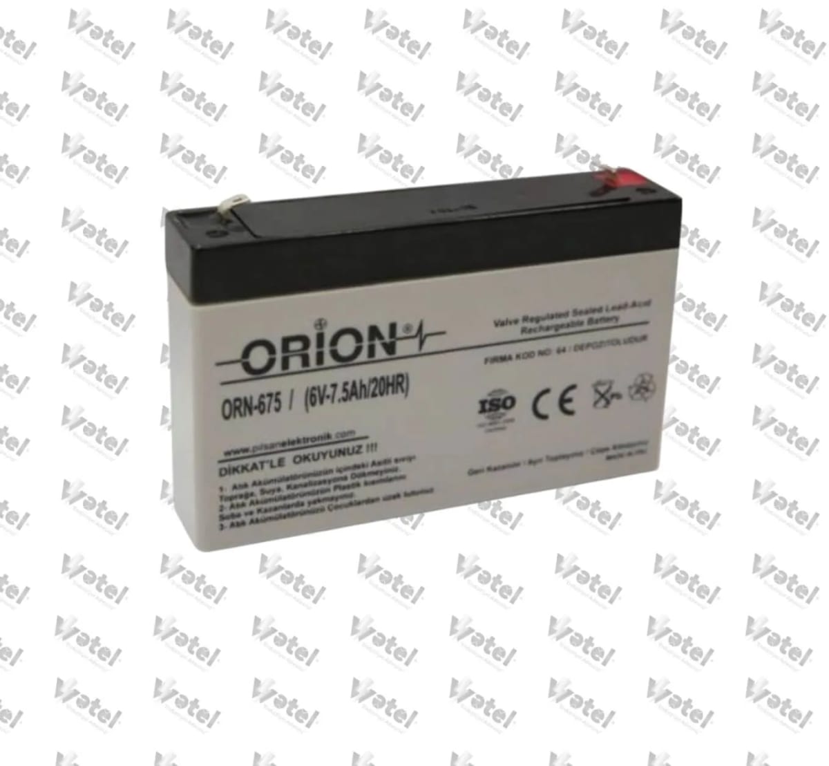 ORN675 - Orion ORN675 6V 7.5AH Kuru Akü