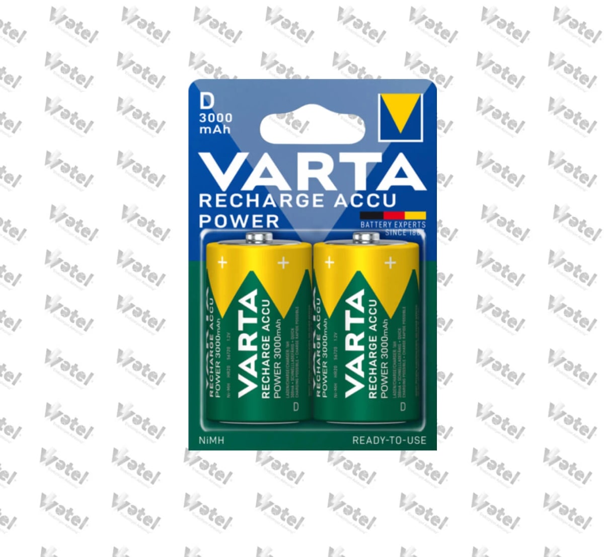 VARTA-D-3000MAH - Varta D 3000mAh Şarj Edilebilir Büyük Pil 2li