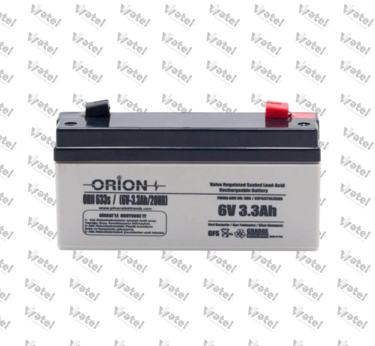ORN633S - Orion ORN633S 6V 3.3Ah Bakımsız Kuru Akü