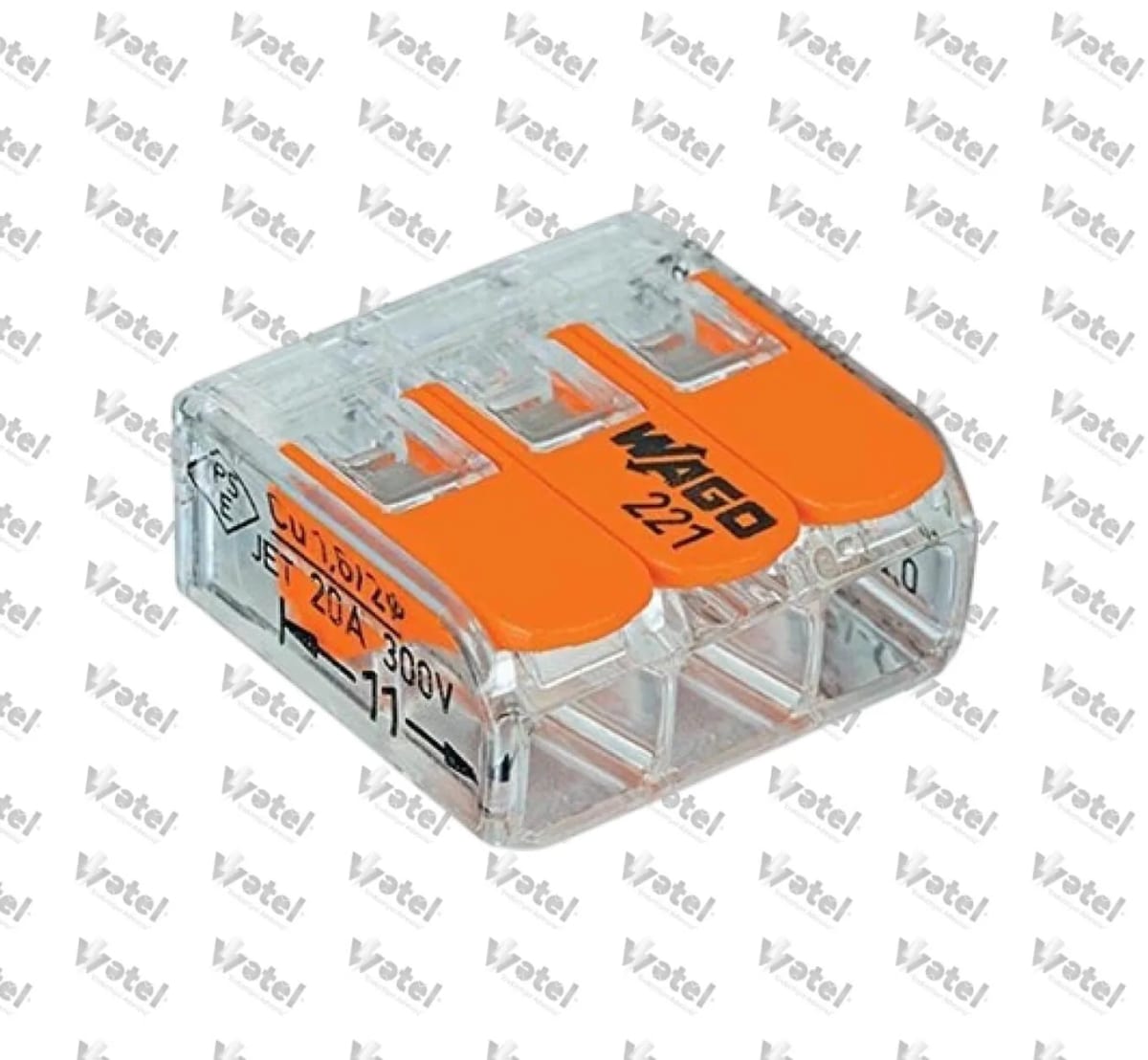 221-413 - Wago 221-413 3lü Çok Amaçlı Buat Klemensi